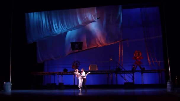 Dnipro Ukraine March 2019 Classical Ballet Corsair Performed Members Dnipro — Stock Video