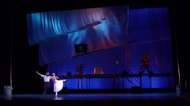 Dněpr Ukrajina Března 2019 Klasický Balet Korzár Prováděné Dněpr Divadlo — Stock video