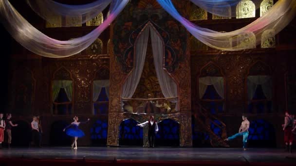 Dnipro Ucrania Marzo 2019 Ballet Clásico Corsario Interpretado Por Miembros — Vídeos de Stock