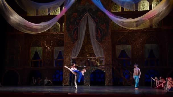 Dnipro Ukraine Mars 2019 Ballet Classique Corsair Interprété Par Des — Video