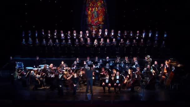 Dnipro Ukraine February 2019 Requiem Verdi Performed Members Dnipro Opera — Stock Video