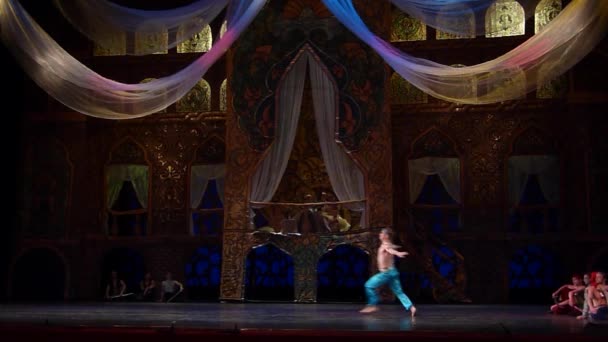 Dnipro Ucrania Marzo 2019 Ballet Clásico Corsario Interpretado Por Miembros — Vídeos de Stock