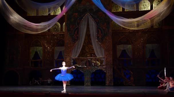 Dnipro Ucrania Marzo 2019 Ballet Clásico Corsario Interpretado Por Miembros — Vídeos de Stock