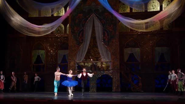Dnipro Ukraina Marca 2019 Baletu Klasycznego Corsair Wykonywane Przez Członków — Wideo stockowe