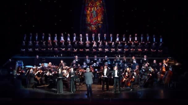 Dnipro Ukraina Februari 2019 Requiem Verdi Som Utförs Medlemmar Dnipro — Stockvideo