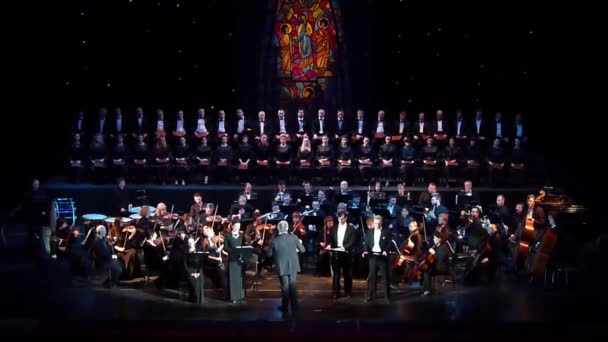 Dnipro Ukraina Februari 2019 Requiem Verdi Som Utförs Medlemmar Dnipro — Stockvideo