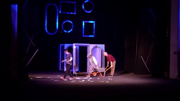 Dnipro Ukrayna Temmuz 2019 Comedy Devlet Drama Komedi Tiyatrosu Üyeleri — Stok video