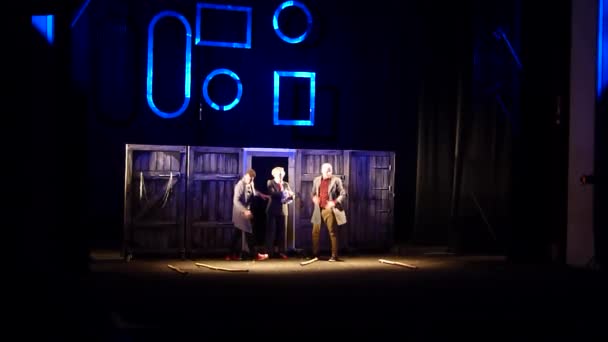 Dnipro Ukrayna Temmuz 2019 Comedy Devlet Drama Komedi Tiyatrosu Üyeleri — Stok video