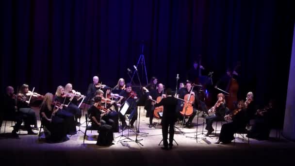 Дніпро Україна Жовтня 2019 Four Seasons Chamber Orchestra Головний Диригент — стокове відео