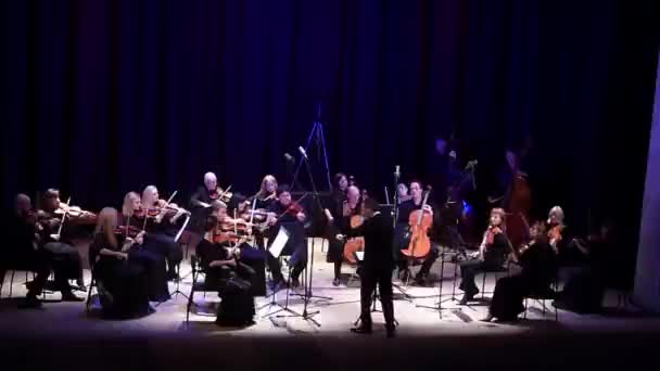 Dnipro Ukrayna Ekim 2019 Four Seasons Chamber Orchestra Ana Orkestra — Stok video
