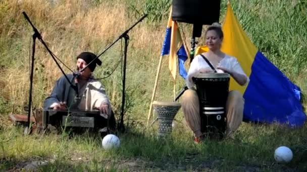 Dnipro Ukraine Juni 2020 Kozak Siromakha Och Anastasija Performe Vid — Stockvideo