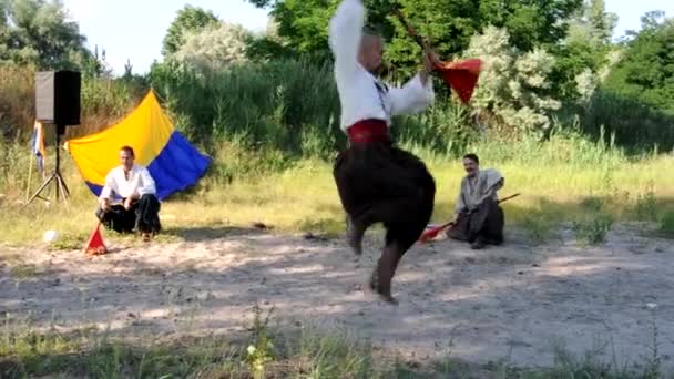 Dnipro Ucrânia Junho 2020 Tradições Nacionais Costumes Ritos Povo Ucraniano — Vídeo de Stock