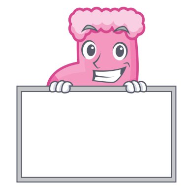 çorap karakter karikatür tarzı vektör çizim