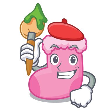 çorap karakter karikatür tarzı vektör çizim