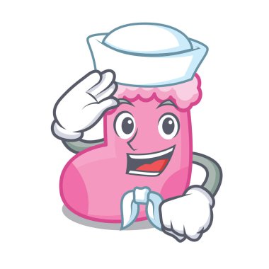 çorap karakter karikatür tarzı vektör çizim