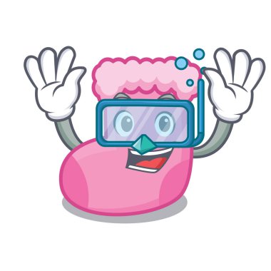 çorap karakter karikatür tarzı vektör çizim