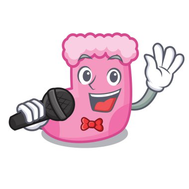 çorap maskot karikatür tarzı vektör çizim