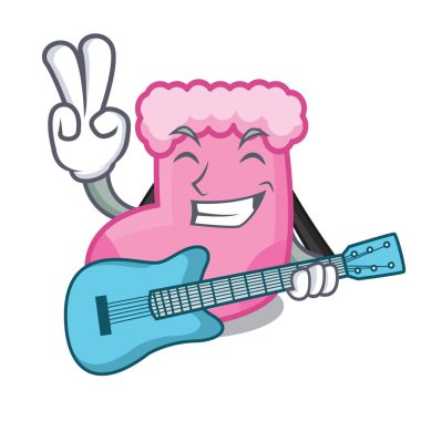 çorap maskot karikatür tarzı vektör çizim