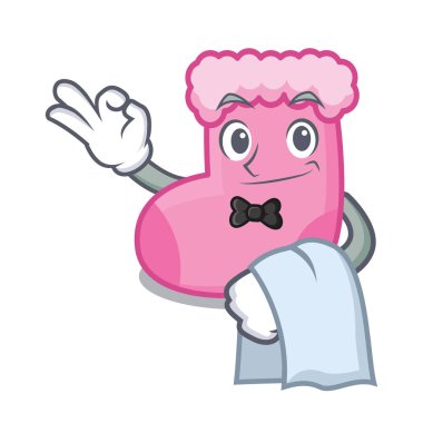 çorap maskot karikatür tarzı vektör çizim