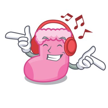 çorap maskot karikatür tarzı vektör çizim