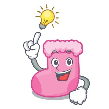 çorap maskot karikatür tarzı vektör çizim