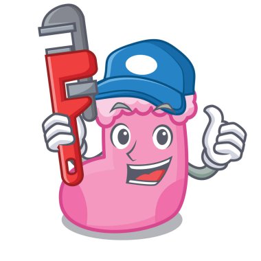 çorap maskot karikatür tarzı vektör çizim