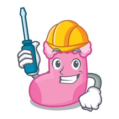 çorap maskot karikatür tarzı vektör çizim