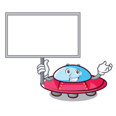 Yönetim Kurulu ufo karakter karikatür tarzı vektör çizim getirmek