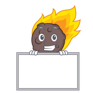 Yönetim Kurulu göktaşı karakter karikatür tarzı vektör çizim ile sırıtarak