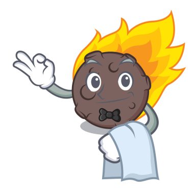 Garson göktaşı maskot karikatür tarzı vektör çizim