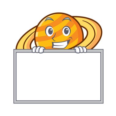 Yönetim Kurulu gezegen mikroblog karakter karikatür vektör çizim ile sırıtarak