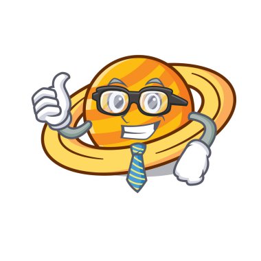 İşadamı gezegen mikroblog karakter karikatür vektör çizim