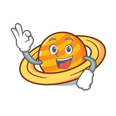 Gezegen mikroblog karakter karikatür vektör çizim Tamam