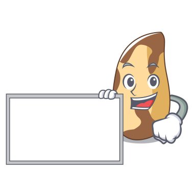 Yönetim Kurulu Brezilya cevizi karakter karikatür vektör çizim ile