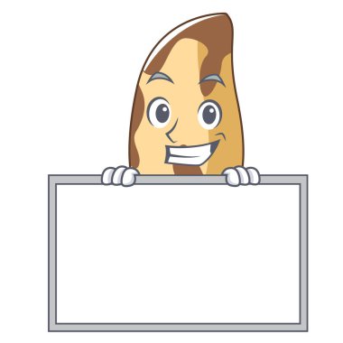 Yönetim Kurulu Brezilya cevizi karakter karikatür vektör çizim ile sırıtarak