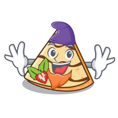 Elf krep karakter karikatür tarzı vektör çizim