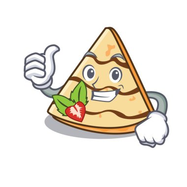 Krep karakter karikatür tarzı vektör çizim Yaşasın