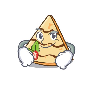 Smirking krep karakter karikatür tarzı vektör çizim