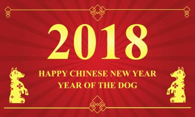 Mutlu çene yeni yıl kartı vektör çizim