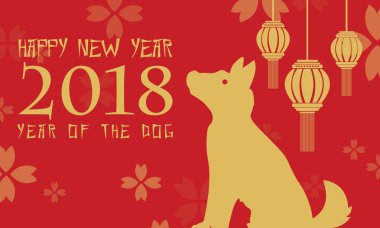 Çin yeni yılı arka plan stili vektör çizim