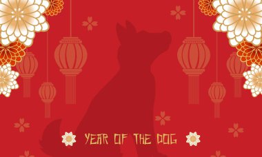 Tebrik kartı Çin yeni yıl koleksiyonu vektör çizim