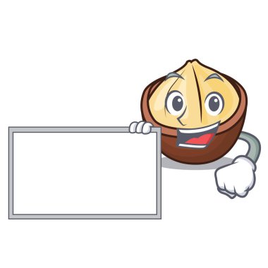 Yönetim Kurulu macadamia karakter karikatür tarzı vektör çizim ile