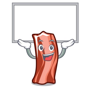 Yukarı kurulu kaburga karakter karikatür tarzı vektör çizim