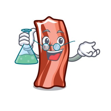 Profesör kaburga karakter karikatür tarzı vektör çizim