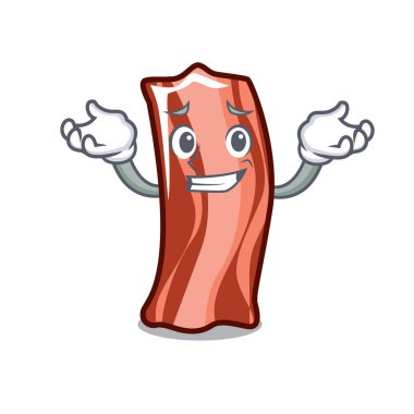 Sırıtan kaburga karakter karikatür tarzı vektör çizim