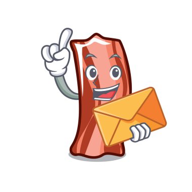 Zarf kaburga karakter karikatür tarzı vektör çizim ile