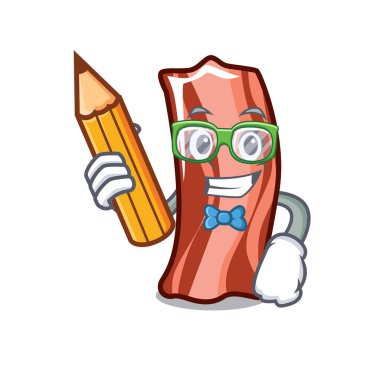 Öğrenci kaburga karakter karikatür tarzı vektör çizim