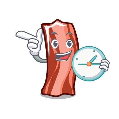 Saat kaburga karakter karikatür tarzı vektör çizim ile