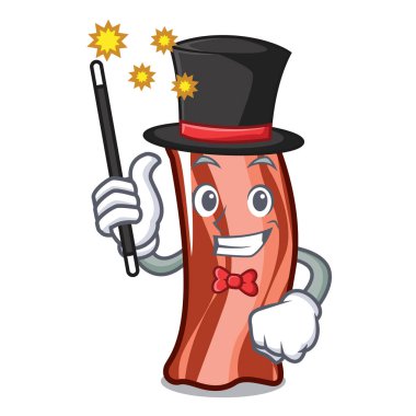 Sihirbaz kaburga maskot karikatür tarzı vektör çizim