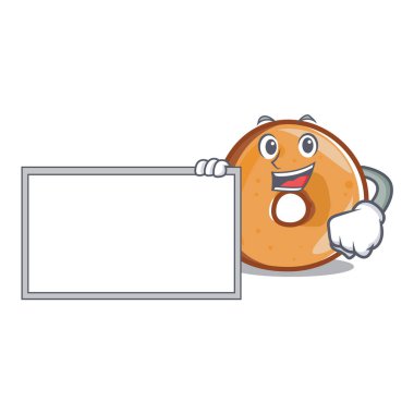 Yönetim Kurulu simit karakter karikatür tarzı vektör çizim ile